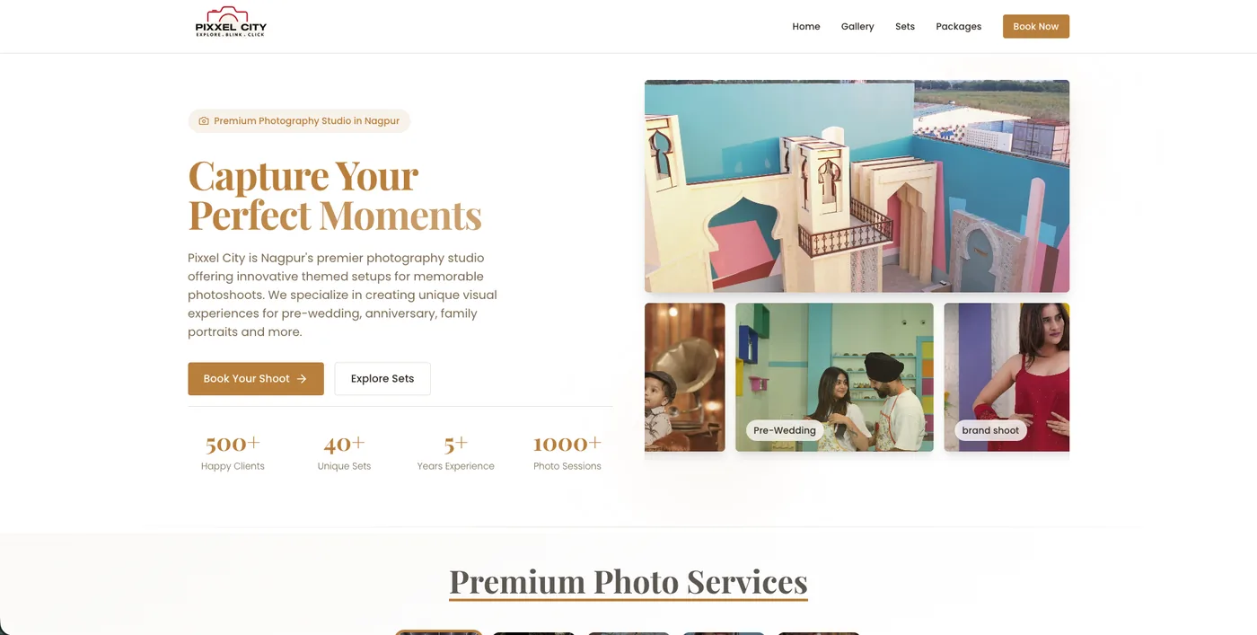 Pixxel City website homepage