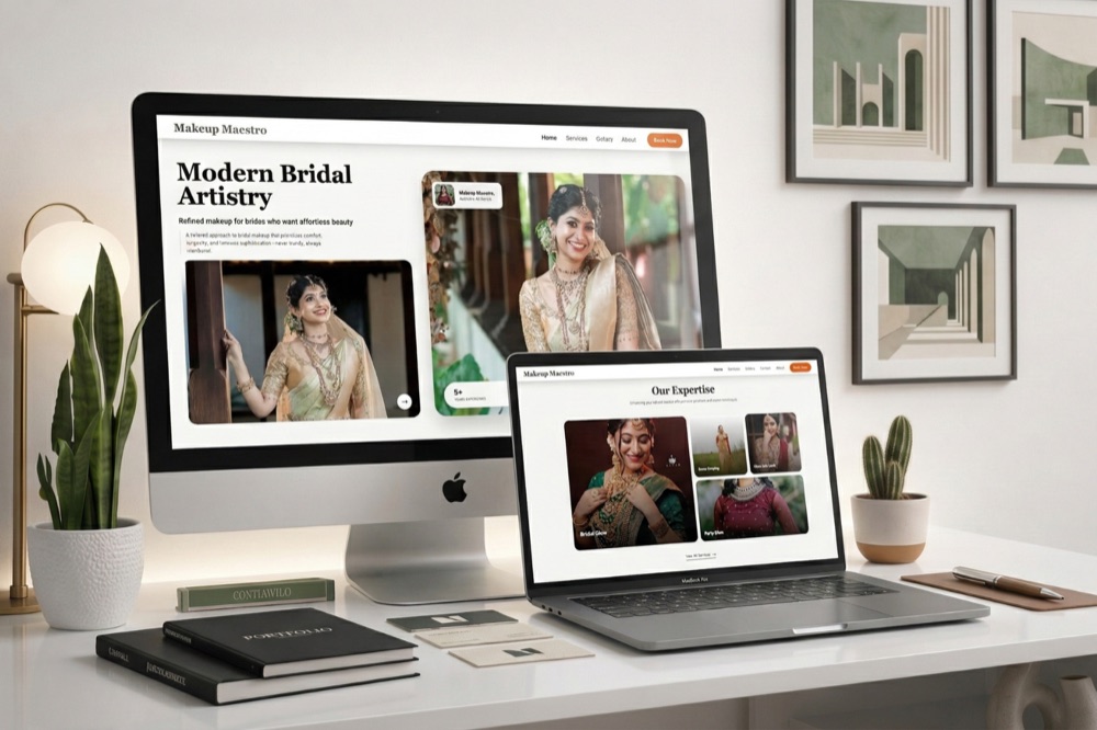 Screenshot of Makeup Maestro — Bridal Makeup Portfolio