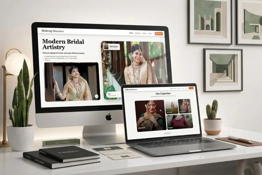 Screenshot of Makeup Maestro — Bridal Makeup Portfolio