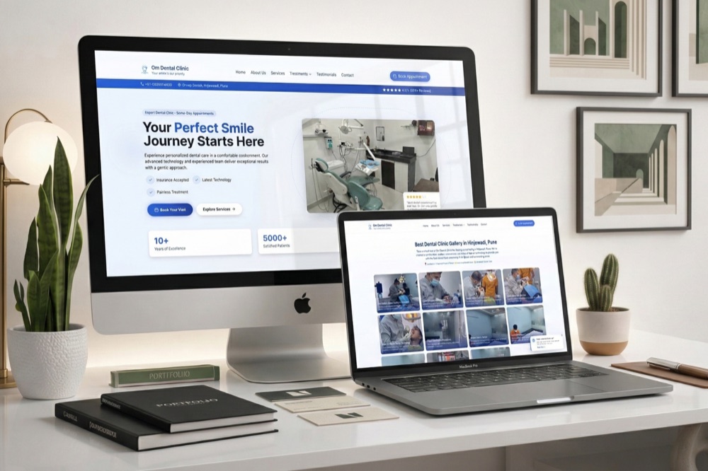 Screenshot of Om Dental Clinic — Patient Booking Website