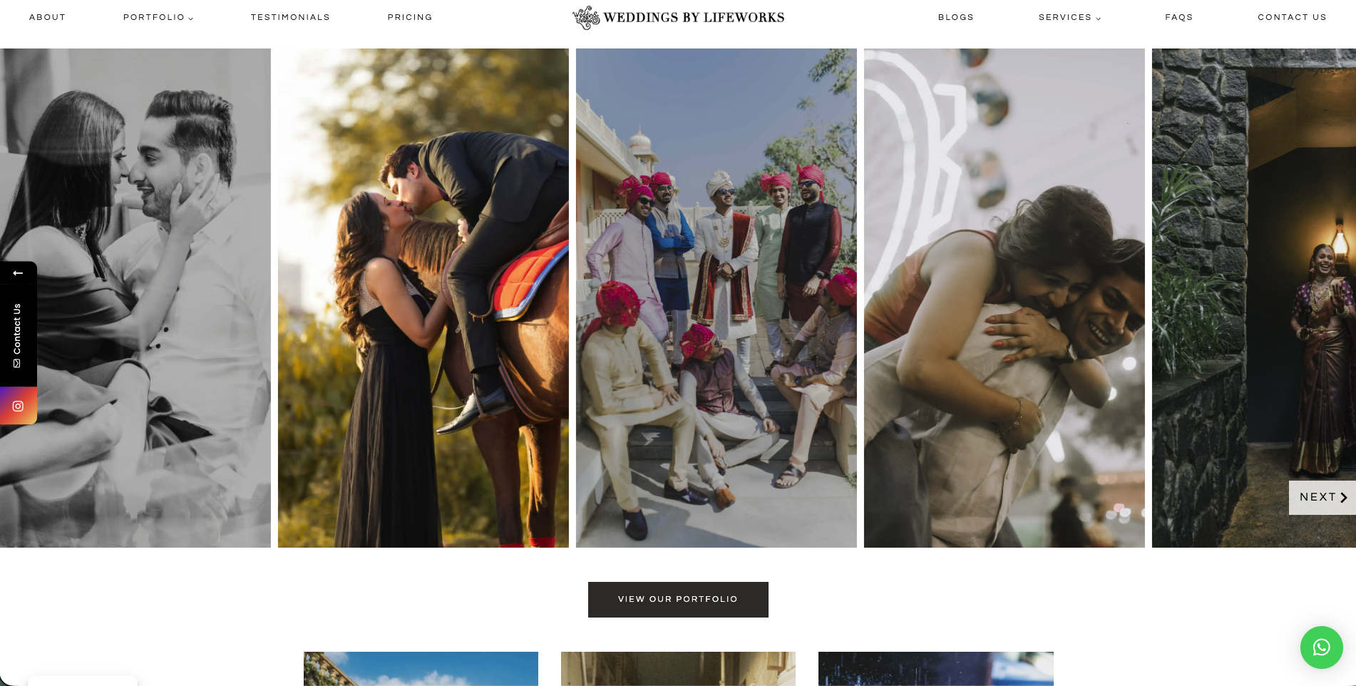 Screenshot of Weddings by Lifeworks — Wedding Photography & Films