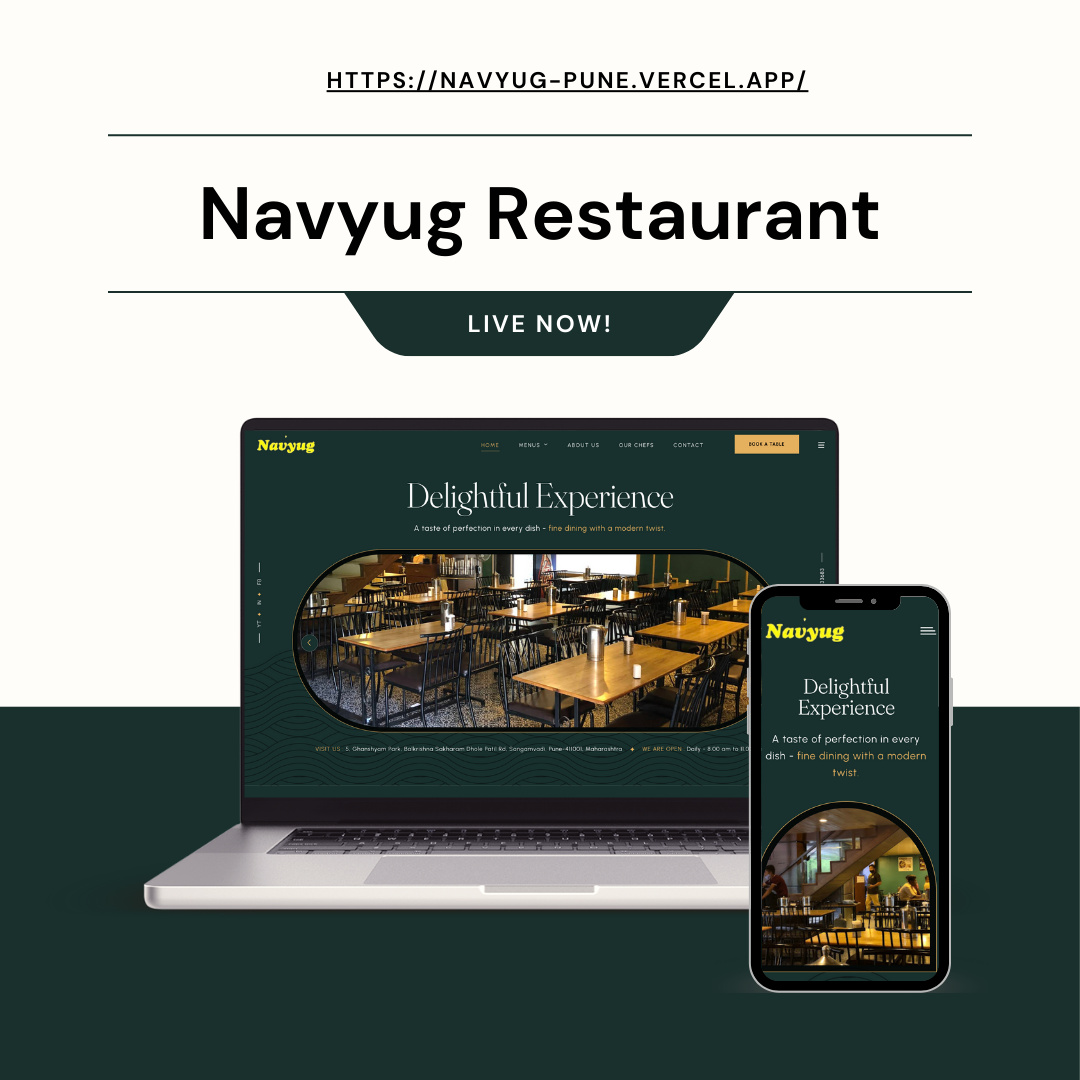 Navyug Restaurant Website